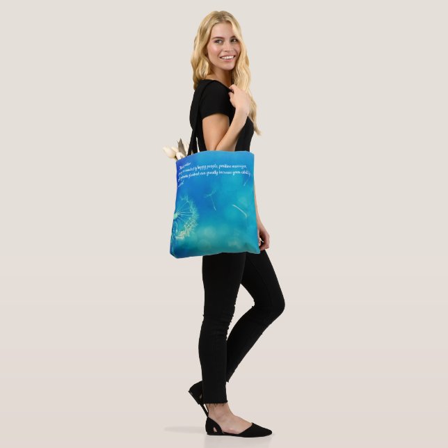 Tote Bag Penser positif (Sur le modèle)