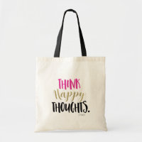 PENSEZ HEUREUX PENSÉES Rose Gold Personnalisé