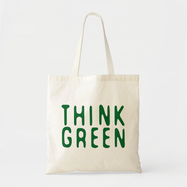 Tote Bag Pensez le vert (Devant)