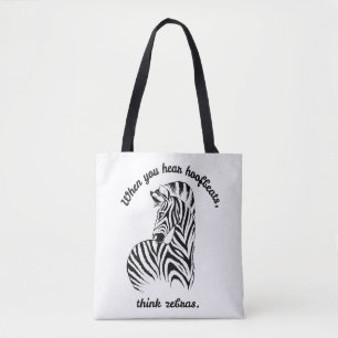 Tote Bag Pensez Zèbres