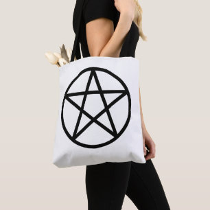 Tote Bag Pentagramme noir