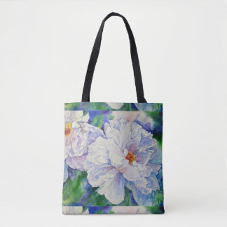 Tote Bag Peonies blanches
