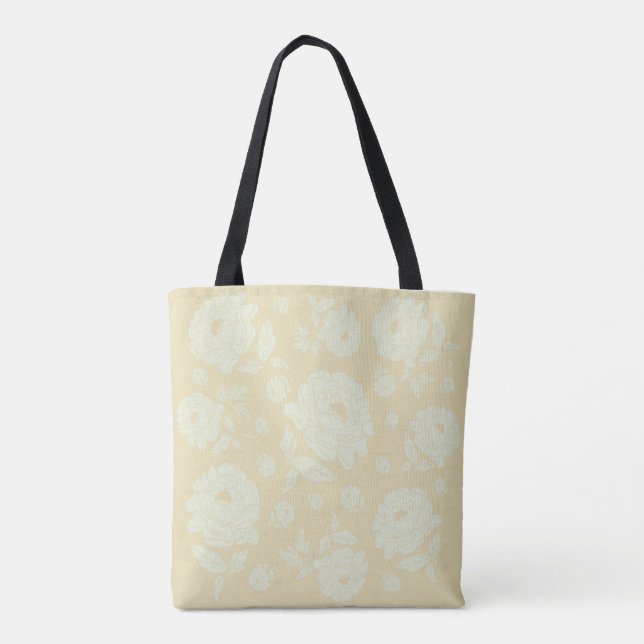 Tote Bag Peonies blanches (Dos)