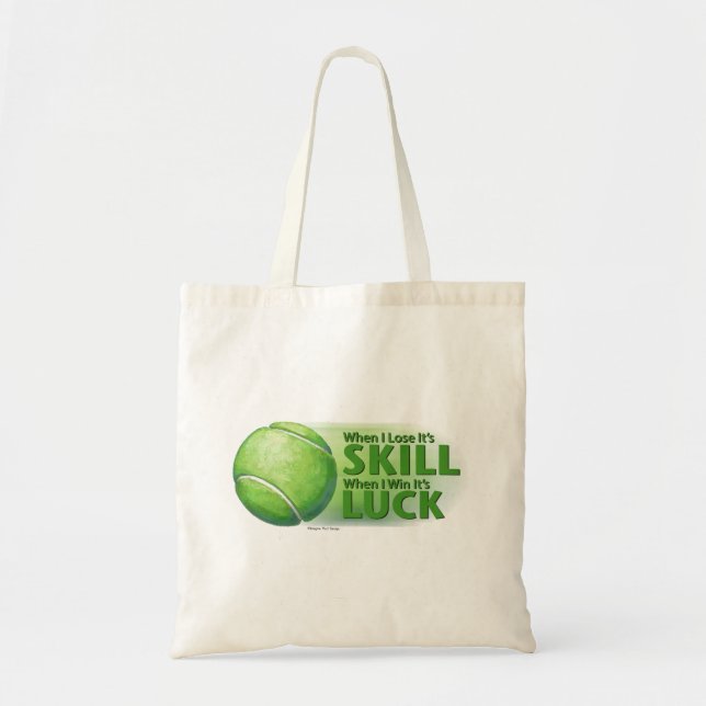Tote Bag Perdre des compétences gagner chance balle de tenn (Devant)
