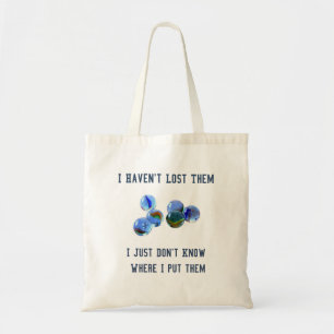 Tote Bag perdre mes marbres blague oldies design
