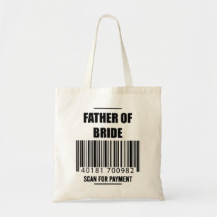 Tote Bag Père de la mariée, scannez pour payer le T-shirt P