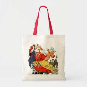 Tote Bag Père Noël au travail