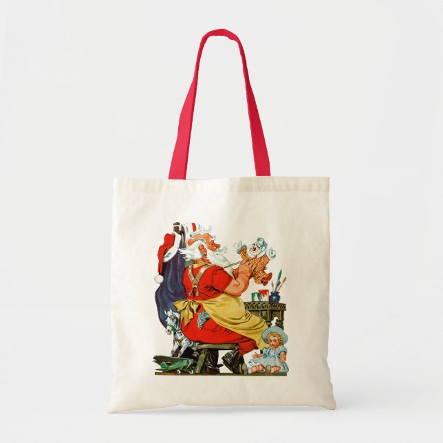 Tote Bag Père Noël au travail (Devant)