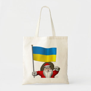 Tote Bag Père Noël Avec L'Enseigne De L'Ukraine