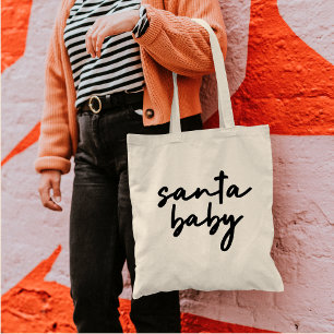 Tote Bag Père Noël Baby Le minimaliste moderne tendance d