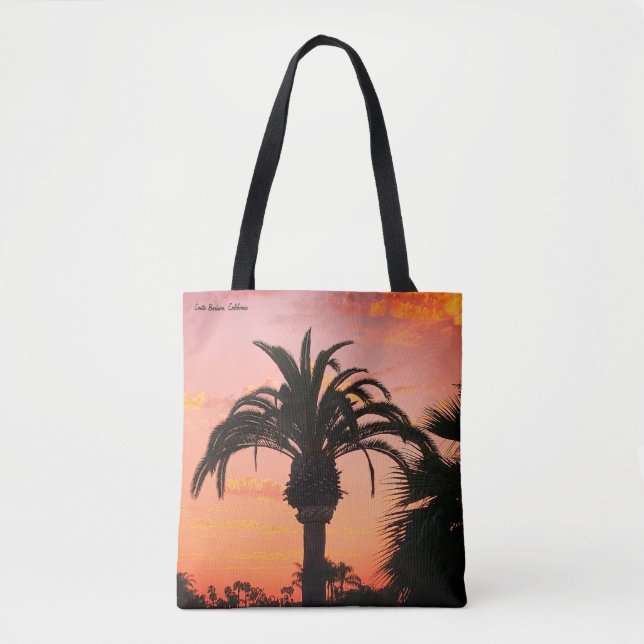 Tote Bag Père Noël Barbara, CA Sunset Fourre-tout (Devant)