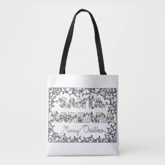 Tote Bag Père Noël Barbara Christmas Lumières
