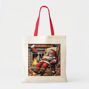 Tote Bag Père Noël dort Noël