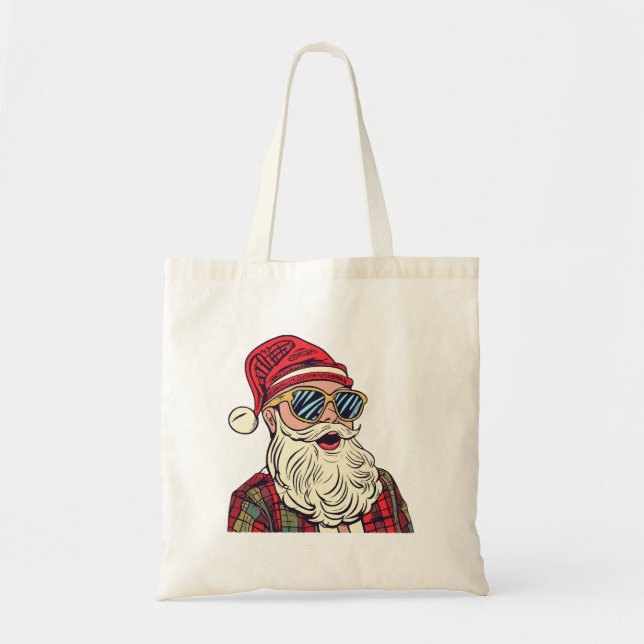 Tote Bag Père Noël - Drôle (Devant)