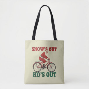 Tote Bag Père Noël drôle de Noël Père Noël est sorti Ho's e