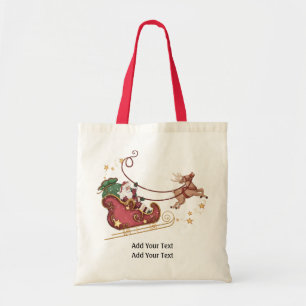 Tote Bag Père Noël et Reindeer Fourre-tout - SRF