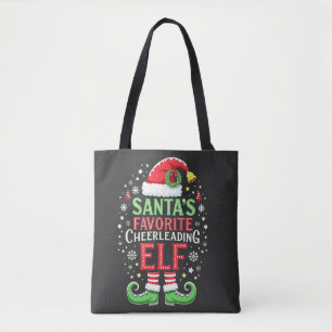 Tote Bag Père Noël Favori Cheerled Famille Elf Correspondan