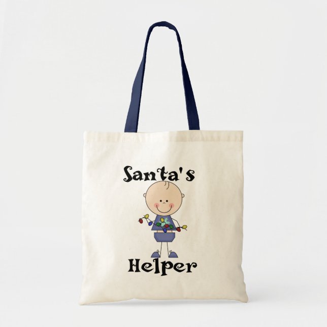 Tote Bag Père Noël Helper Tshirts et cadeaux de vacances (Devant)