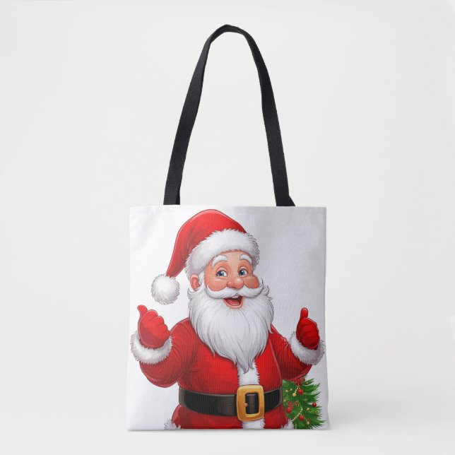 Tote Bag Père Noël joyeux (Devant)