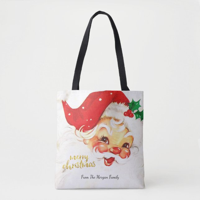 Tote Bag Père Noël Joyeux Noël (Devant)