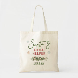 Tote Bag Père Noël Little Helper Christmas Kindergarten Par