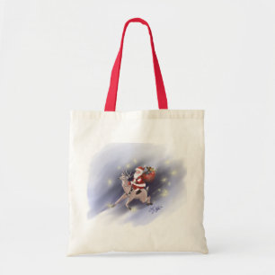 Tote Bag Père Noël livre Fourre-tout