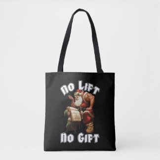Tote Bag Père Noël - Pas d'ascenseur, pas de cadeau