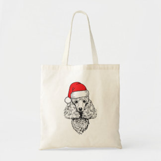 Tote Bag Père Noël Poodle Dog Vilain Noël