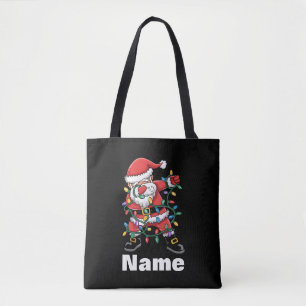 Tote Bag Père Noël qui fait le dab Cadeau de Noël personnal