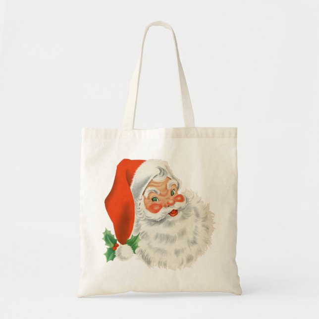 Tote Bag Père Noël rétro (Devant)