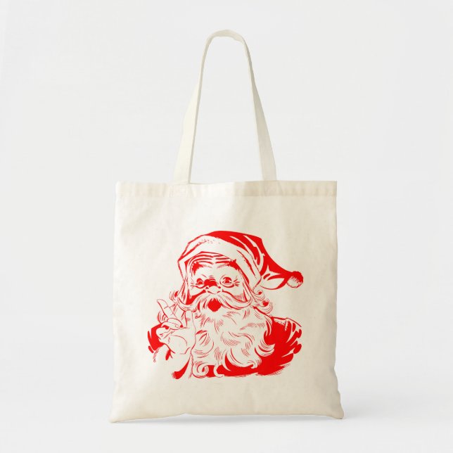 Tote Bag Père Noël Rouge (Devant)