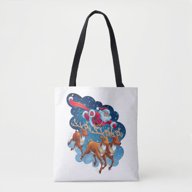 Tote Bag Père Noël Sleigh Adventure (Devant)