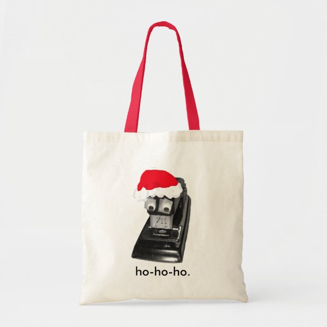Tote Bag Père Noël Stapler aux yeux googly (Devant)