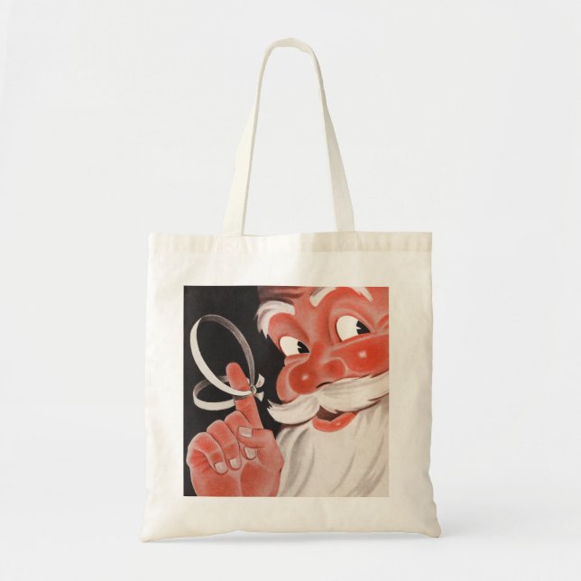 Tote Bag Père Noël vintage (Devant)