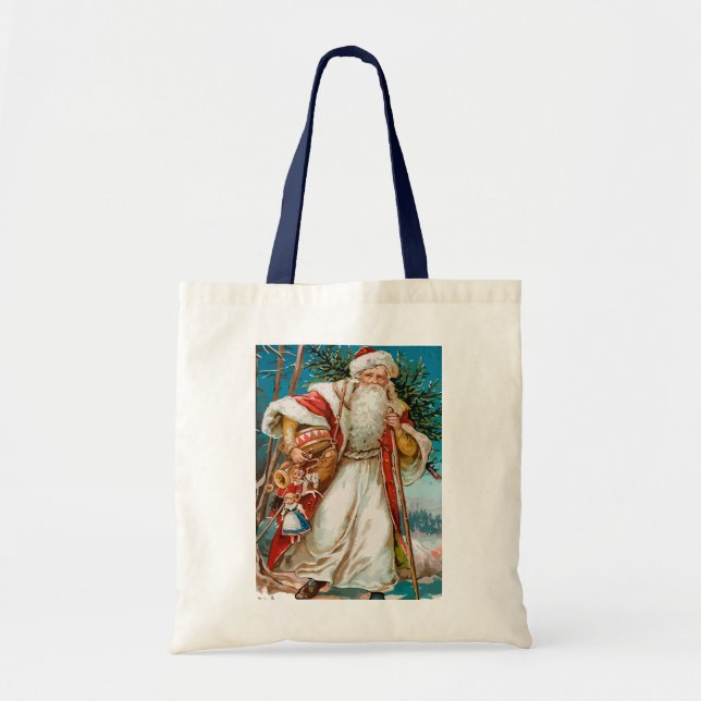 Tote Bag Père Noël vintage (Devant)