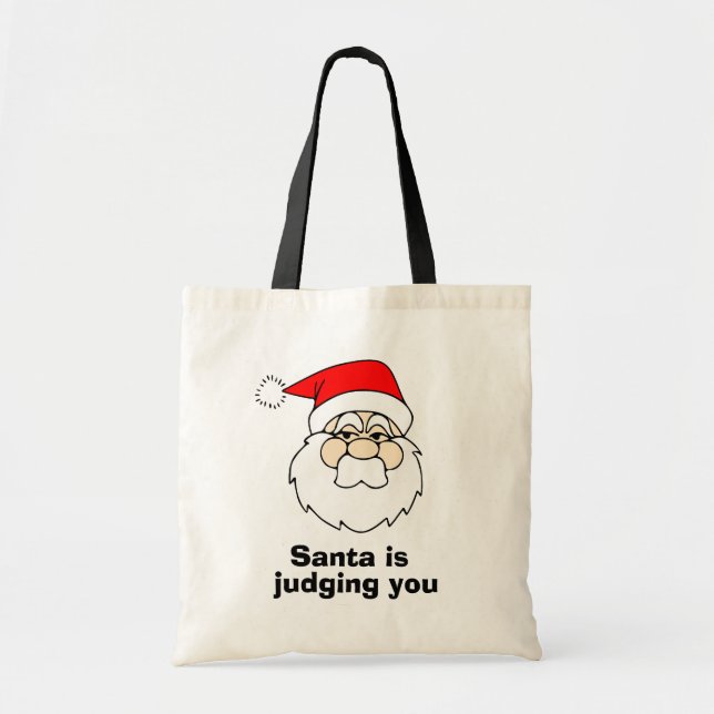 Tote Bag Père Noël vous juge (Devant)