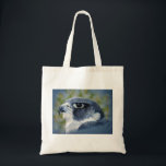 Tote Bag Peregrine-aérographe<br><div class="desc">Les faucons pèlerins sont des rapaces de taille de corbeau,  célèbres pour leur vitesse et leur beauté. L'artiste de la faune Kathie Miller a capturé ce magnifique oiseau de proie avec l'aérographe.</div>