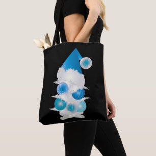 Tote Bag Perle et bleu pour Noël