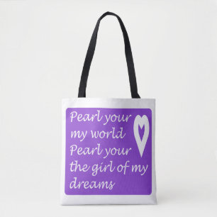 Tote Bag Perle Ton Monde Ta Fille De Mes Rêves