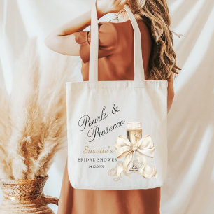 Tote Bag Perles Élégantes & Cadeau de Réception de Mariage