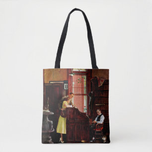 Tote Bag Permis de mariage par Norman Rockwell