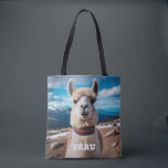 Tote Bag Pérou Llama<br><div class="desc">Voir mon magasin pour plus de produits Pérou.</div>