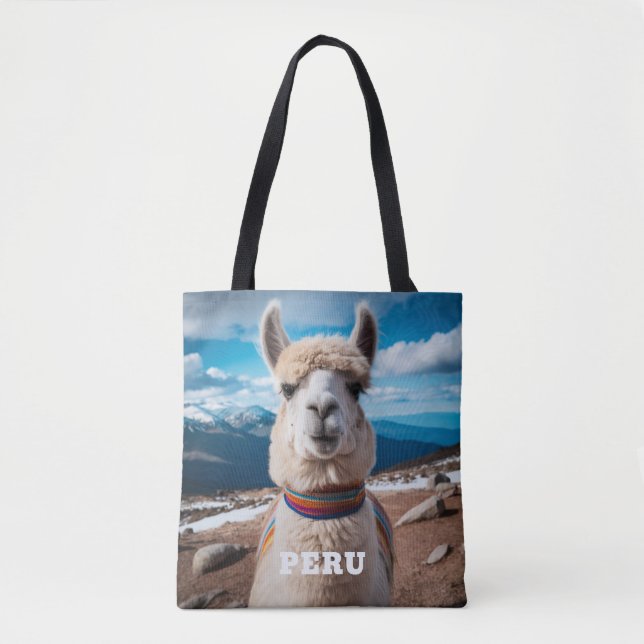 Tote Bag Pérou Llama (Devant)