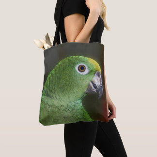 Tote Bag Perroquet Amazon Jaune Gros plan