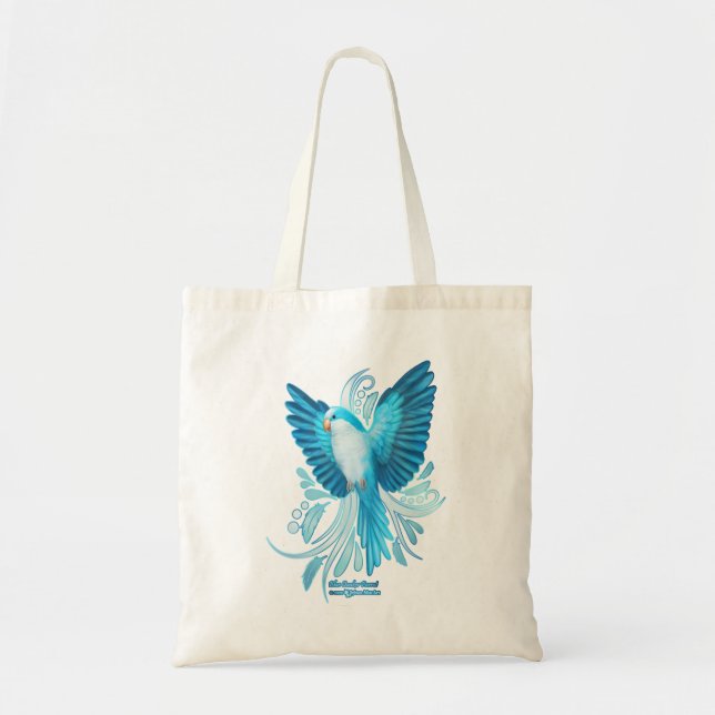 Tote Bag Perroquet bleu Quaker (Devant)