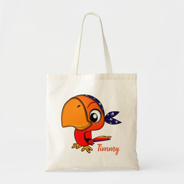 Tote Bag Perroquet de pirates (Devant)