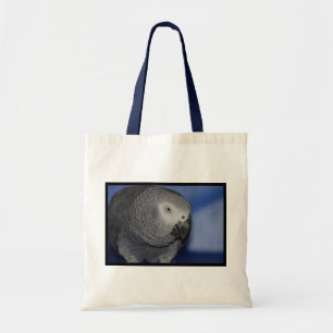 Tote Bag Perroquet gris