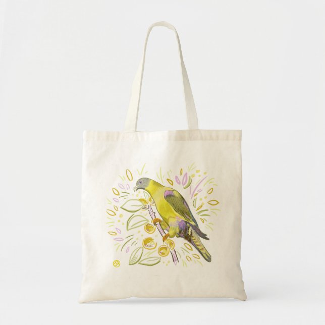 Tote Bag Perroquet jaune (Devant)
