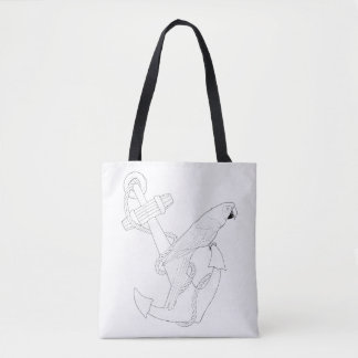 Tote Bag Perroquet Nautique Couleur Adulte Full Fourre-tout