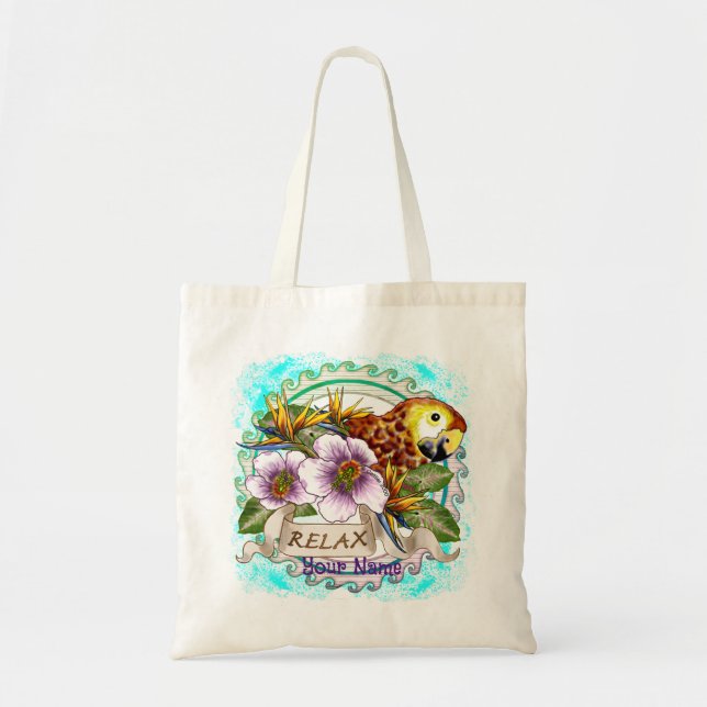 Tote Bag Perroquet Relax  (Devant)